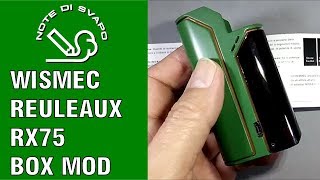Wismec Reuleaux RX75 VW-TC box mod