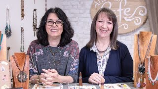 Artbeads Cafe - Live: How to Use Swarovski Jewelry Components with No Stringing Holes