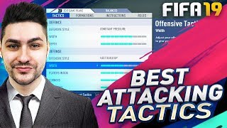 FIFA 19 BEST OFFENSIVE STRATEGY - BEST ATTACKING CUSTOM TACTICS in FIFA 19 !!!