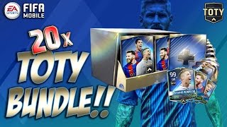 FIFA Mobile 20x TOTY ATTACKER BUNDLE OPENING!!