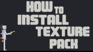 How to install new textures for People Playground
