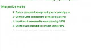 FTP Command Line Tutorial using Sysax FTP Tool