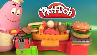 Play Doh Cookout Creations Créations sur le gril Pâte à modeler avec Chef Barbapapa
