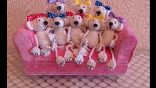 Амигуруми+вязание крючком мышки,как связать крючком игрушки амигуруми.