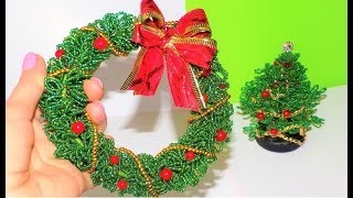ВЕНОК из бисера СВОИМИ РУКАМИ / Мастер-класс из бисера