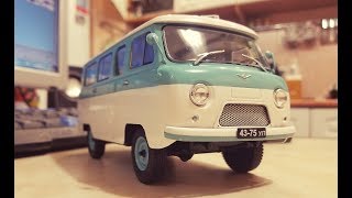 Срываем крышу! УАЗ-452В 1:24 Hachette Легендарные советские автомобили №20