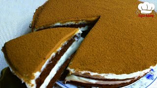 كيكة الـ7 ملاعق الاسفنجيه ? اعملي احلى واجمل كيكة شيكولاته بــ 6 طبقات ? والطعم خيالي ? Sponge Cake