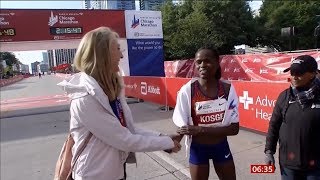 Brigid Kosgei breaks marathon record (USA) - BBC News - 14th October 2019