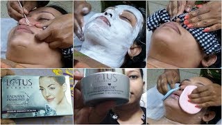 Lotus Herbal Diamond Facial at home | Step by Step Parlour like Facial at home by Professional