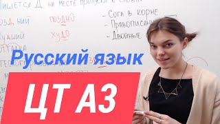 ЦТ А3. Согласные в корне слова