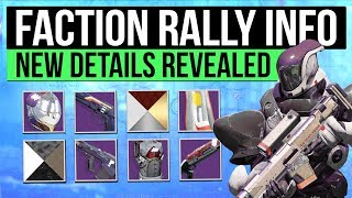 Destiny 2 News | FACTION GEAR REVEALED! - Faction Rally Details, Weapons, Shaders & Faction Battle!