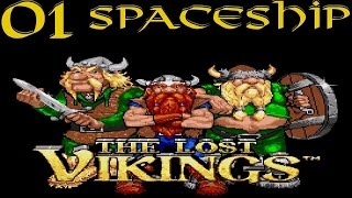 The Lost Vikings [PC DOS] [English Walkthrough] - [01/06 - Spaceship]