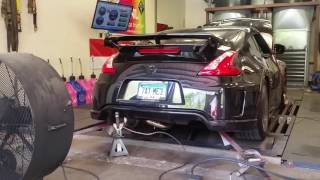 Nismo 370z Tomei Exhaust with Motordyne ART pipes Dyno Pull
