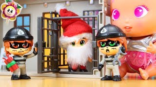 ?Bébés BELLIES OH NON! SANTA CLAUS EN PRISON! La bande PINYPON enferme PÈRE NOËL et vole les jouets