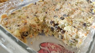 Salpicão para um almoço de domingo ou para um lanche da tarde com um pãozinho humm?