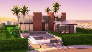 The Sims 4 - Modern Hills Home | Speed Build | Modern Hills House Building