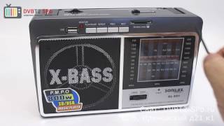 SONiLEX SL-551 - обзор радиоприёмника с USB и SD