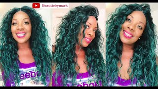 MONEY GREEN HAIR ONLY $23 | Sensationnel  Lace Front Wig - ANYA