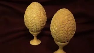 Резьба по дереву. Пасхальное яйцо (весь процесс)