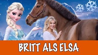 Britt als Elsa + fotoshoot met Eve in het bos  | PaardenpraatTV