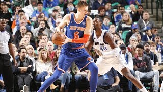Porzingis Fakes Barnes in Post! 29 Pts vs Mavs! 2017-18 Season