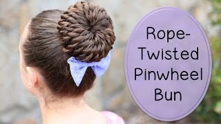 Rope-Twisted Pinwheel Bun | Prom Hairstyles