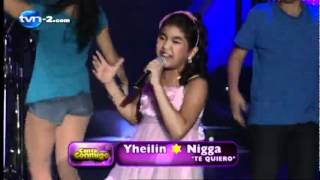 Gran Final de Canta Conmigo 2012 . Yheilin Lee y Nigga . 'Te quiero'