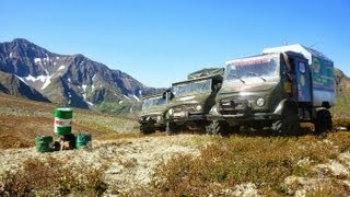 Тыва. Штурм перевала Салтасты на Унимогах. Экспедиция "Большой Саян-2010"