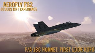 [AeroFly FS2] (Oculus Rift Experience) F/A-18C FIRST LOOK