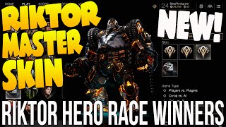 PARAGON RIKTOR MASTER SKIN "MASTER RIKTOR LEVEL 10 & RIKTOR HERO RACE WINNERS!" (Paragon News)