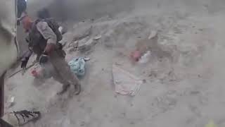 Попадание снайпера в голову, натовские каски!