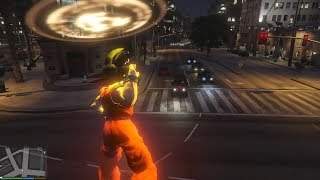 GTA 5 - Dragon Ball script mod - "Destructo Disc" attack