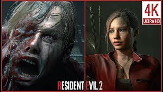 Resident Evil 2 Remake: Claire Vs G Stage 2 Boss Fight (Hardcore, no Damage, 4K/60fps)