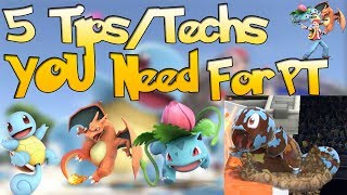 Super Smash Bros. Ultimate 5 Pokemon Trainer Techs/Tips (Ivysaur,Squirtle,Charizard)