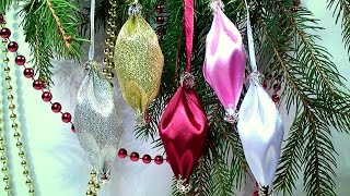 Игрушки на Новогоднюю Елку Своими Руками / DIY Christmas Crafts ideas, Kanzashi Tatiana Vasyliuk