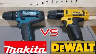 Какой шуруповерт выбрать? Makita vs DeWalt, DF331D против DCD710, регулировка усилия и внешний вид