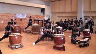 和太鼓演奏◎武蔵越生高校"青龍" 2013.12.23 in寄居