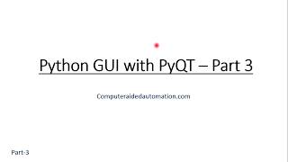 Python GUI with PyQT5 : Insert Button - Part 3