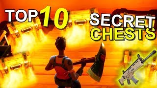 TOP 10 HIDDEN SECRET Chests and Locations in FORTNITE Battle Royale