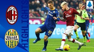 AC Milan 1-1 Hellas Verona | 10 Men Verona Hold On To Draw After Calhanoglu Freekick | Serie A