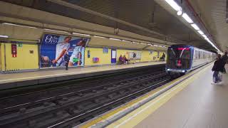Spain, Madrid, Metro ride from Diego de León to El Carmen
