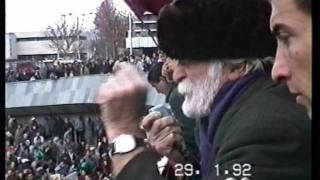 გრანდიოზული აქცია სამხედრო ხუნტის წინააღმდეგ თბილისში, 29-01-92