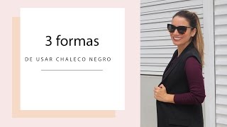Looks para la oficina: Chaleco negro