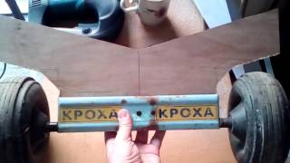 Тележка для перевозки байдарки своими руками. Kayak cart handmade.