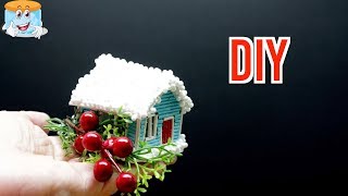 Мастер Класс Миниатюрный Рождественский Домик из Бумаги Своими Руками