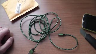 Прочный плетеный micro-USB кабель 2 метра из Китая за копейки!