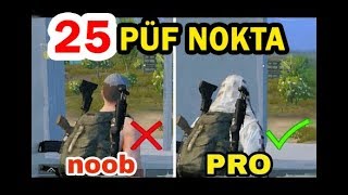 PUBG'de Sizi PRO Yapacak 25 İNANILMAZ Taktik - Herkes Hile Zannedecek.