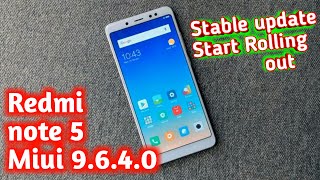 MIUI 9.6.4.0 For Redmi Note 5 Start Rolling out, Redmi Note 5 Update, MIUI 9.6.4.0 Stable Update