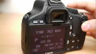 Canon 550D basic operation: Beginners guide to the mode dial