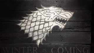 Game of Thrones Stark Sigil - Pallet Wood
